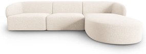 Kremowy narożnik (prawostronny) Shane – Micadoni Home