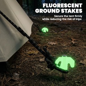 Outsunny Namiot pneumatyczny 4-osobowy, szybki montaż, outdoorowy namiot na camping z 2 sypialniami i przedsionkiem | Aosom PL