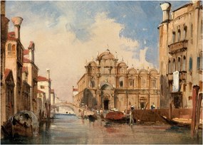 Obraz na szkle - Jules-Romain Joyant, The Scuola di San Marco, Venice, reprodukcje (70x50 cm)