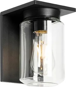 Nowoczesna lampa ścienna czarna IP54 - Marshall