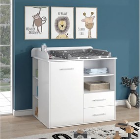 Przewijak dla dziecka biały 113x45x100 lea