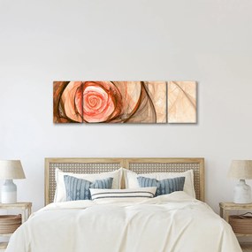 Obraz - Róża w artystycznym duchu (170x50 cm)