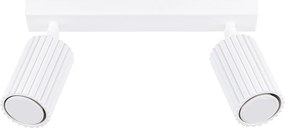 Lampa Sufitowa Minimalistyczny Karbon, Aluminium - 2 Źródło - L.30 X H.16.5 Cm - Biały