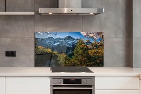 Panel szklany do Kuchni Alpejski Krajobraz z Jeziorem