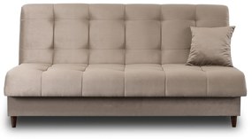 Sofa z Funkcją Spania LIMA Rozkładana Wersalka Dwuosobowa Beżowa Nowoczesna do Salonu