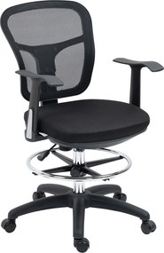 Vinsetto Krzesło do Rysowania Ergonomiczne Obrotowe Regulacja Wysokości Czarne | Aosom PL