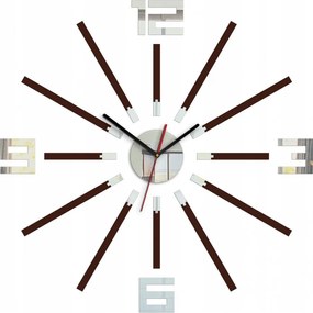 Zegar ścienny naklejany duży nowoczesny akrylowy na ścianę do kuchni salonu