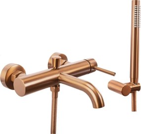 REA-B1115 - Zestaw wannowy LUNGO w szczotkowanej miedzi