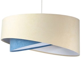 Beżowo-biała skandynawska lampa wisząca - 2X EX998 R0-S88
