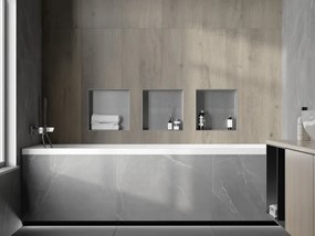 Mexen X-Wall-NR półka wnękowa bez kołnierza 30 x 30 cm, inox - 1911303010