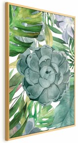 Plakat Tropikalna flora 21x30 cm z ramą złotą bez marginesu ARTGEIST B