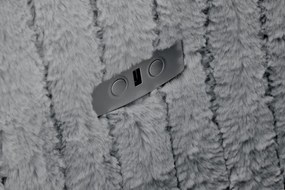 Popielaty rozkładany fotel wypoczynkowy  C0-K88