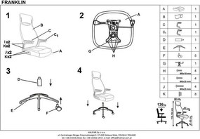 Komfortowy fotel biurowy Franklin