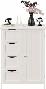 Szafka regał komoda łazienka przedpokój loft 3 szuflady biała wysoka 80 cm