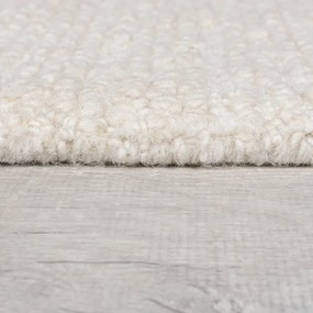 Wełniany dywan tkany ręcznie w kolorze kości słoniowej 160x230 cm Harris Boucle – Flair Rugs
