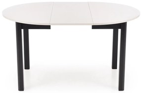 Stół okrągły rozkładany płyta kaszmir/czarny 102-142/102/76 cm RINGO