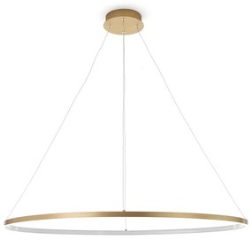 Lampa wisząca w kolorze złota Tomasucci Oval Ring, wys. 92 cm