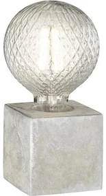 WOFI 8213.01.50.7000 - Lampa stołowa BROAD 1xE27/10W/230V beton