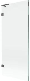 Mexen Lunar L parawan nawannowy 1-skrzydłowy 80 x 150 cm, transparent, gun gray szczotkowany - 897L-080-000-66-00