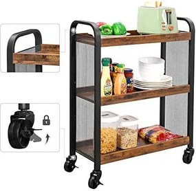 Industrialny Mobilny Stolik Barowy Do Kuchni I Jadalni G1-F63