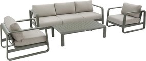 Zestaw aluminiowy ISABELLA dla 7 osób (oliwkowy)