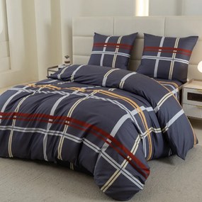 PrzytulneMieszkanie.pl PrzytulneMieszkanie.pl Pościel z mikrofibry TARTAN ciemnoniebieski Rozmiar pościeli: 2 szt 70 x 80 cm | 160 x 200 cm