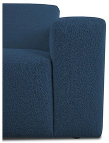 Ciemnoniebieska sofa z materiału bouclé 228 cm Roxy – Scandic