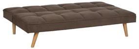 Brązowa rozkładana sofa z tkaniny szenilowej 175 cm – Ixia