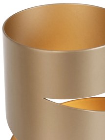 Moderne tafellamp taupe met goud - Stream Nowoczesny Oswietlenie wewnetrzne