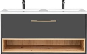 Podwieszana szafka łazienkowa z umywalką 120cm B0-T33
