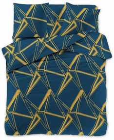 PrzytulneMieszkanie.pl PrzytulneMieszkanie.pl PrzytulneMieszkanie.pl Komplet pościeli z mikrofibry TUDONS w kolorze niebieskim + prześcieradło Jersey 90x200cm