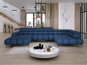 Narożnik PLAZA XL Prawostronny z elektryczną regulacją siedziska Tkanina SOLAR 79 WERSAL