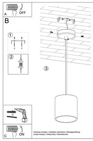 Czarna lampa wisząca Nice Lamps Roda