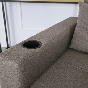 Fotel do Spania SOLOR Rozkładany Amerykanka Beżowy Nowoczesny
