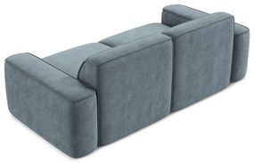 Szaroniebieska sofa z tkaniny szenilowej 204 cm Omao – Makamii