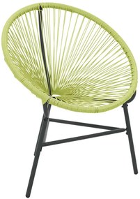 Zielone Krzesło Technorattanowe Typu Acapulco P1-D82
