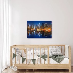 Obraz Manhattanu w nocy (70x50 cm)