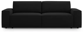Czarna rozkładana sofa 247 cm Jodie – Micadoni Home