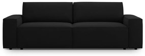 Czarna rozkładana sofa 247 cm Jodie – Micadoni Home