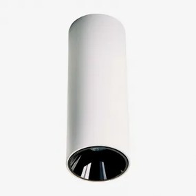 Aplikacja Sufitowa Led Powierzchniowa, Okrągła Ø5,7 Cm, Aluminiowa Luisiana Biała Ciepła 2700 K & Biały - Czarny & 8 W & 38º - Sklum