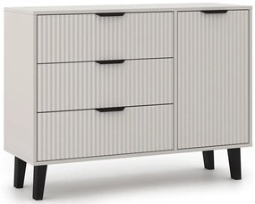 Komoda kaszmirowa z 3 szufladami i szafką N0-N44