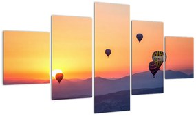 Obraz balonów na ogrzane powietrze (125x70 cm)