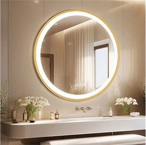 Duże okrągłe lustro dekoracyjne lustra ścienne lustra ścienne projekt sypialni 80cm