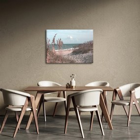 Obraz - Różowa plaża (70x50 cm)