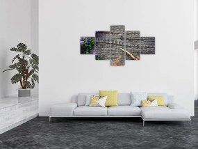 Obraz - kwiaty polne (125x70 cm)