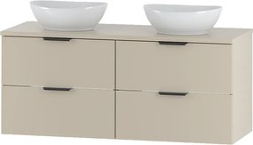 Kaszmirowy Zestaw do Łazienki 120cm Szafka Blat Umywalka Pile