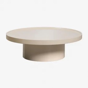 Okrągły Stolik Kawowy Z Mdf Cirela Ø90 Cm - Sklum