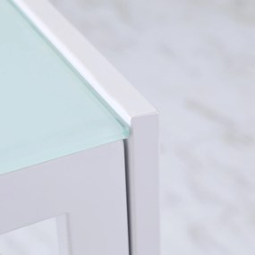 HOMCOM Stół jadalny Stół kuchenny duży stół, nowoczesny design, 120 cm x 60 cm x 75 cm, Biały