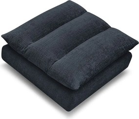 Ciemnoniebieski podnóżek z tkaniny szenilowej Neil – Bobochic Paris