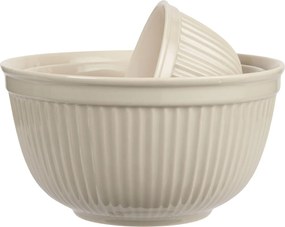 IB Laursen Kremowe ceramiczne miski MYNTE LATTE, zestaw 3 szt.